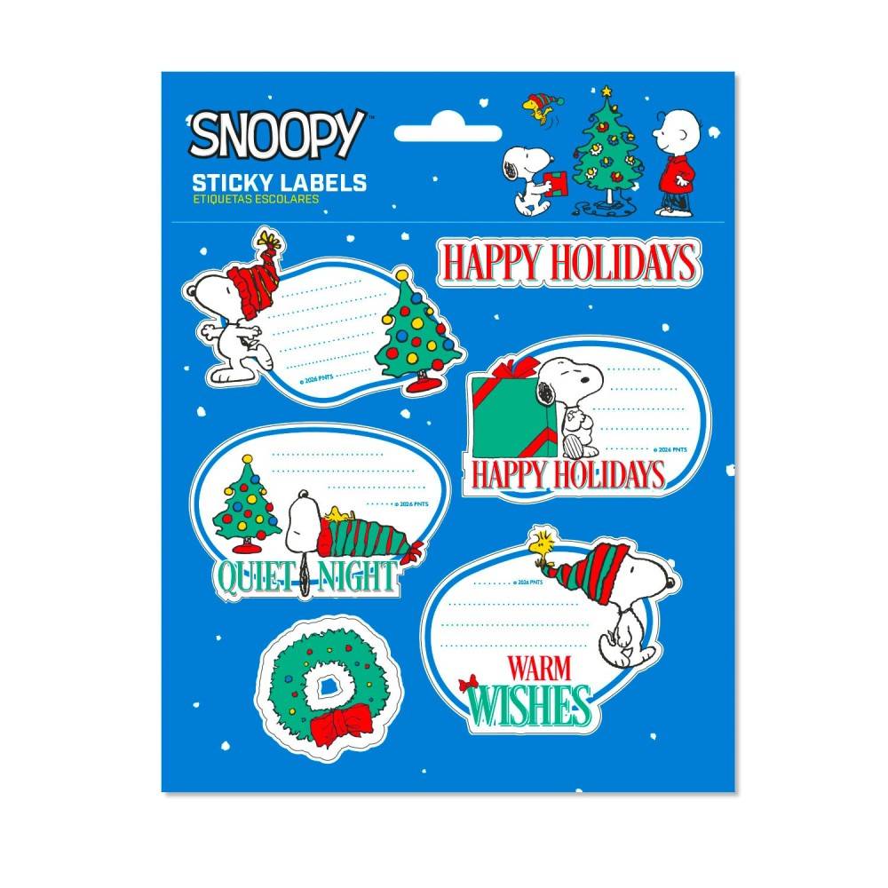 Grupo Erik Snoopy - Premium Christmas SelfAdhesive Adhesive labels - Multicolours